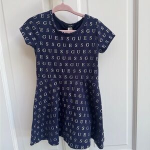 Guess 3T Blue and Silver Short Sleeve Dress Sundress
